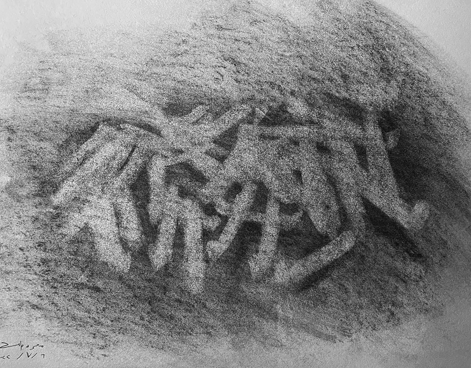 Charcoal on paper