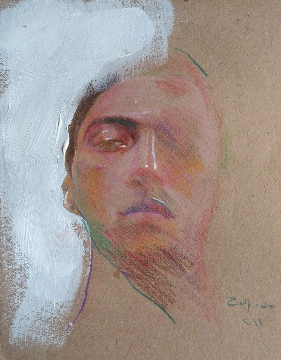 Colored pencil on paper