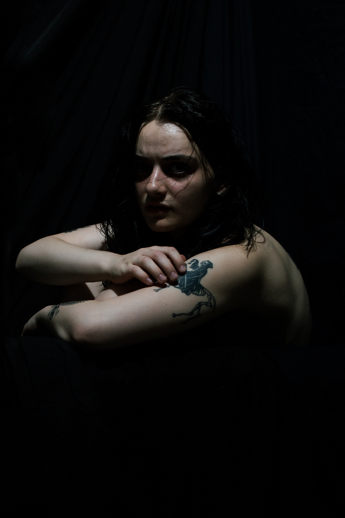 Self portrait 'In the place only mad women go'