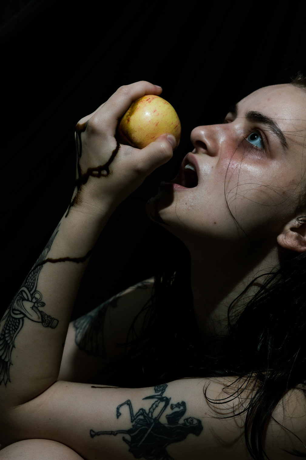 Self portrait 'In the place only mad women go'
