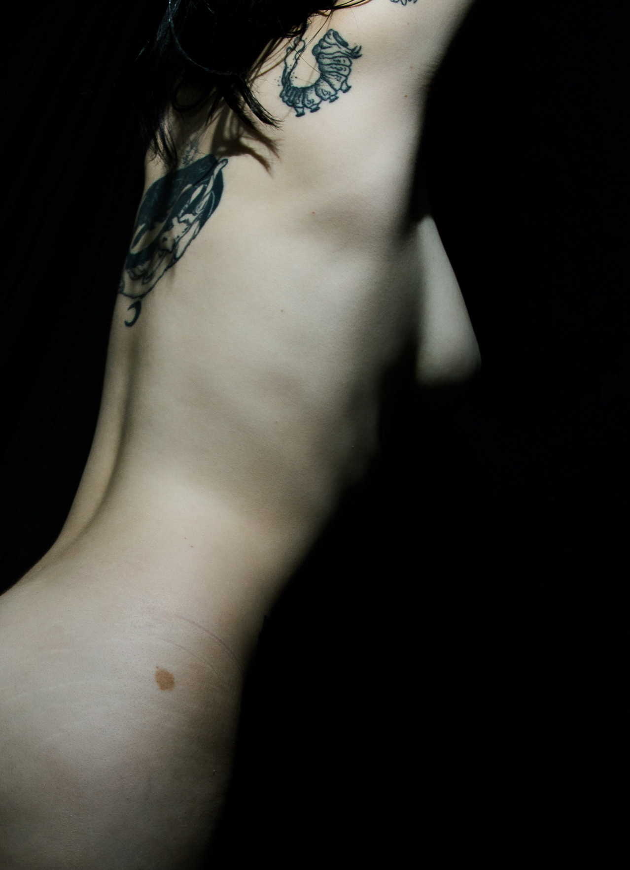 Self portrait 'In the place only mad women go'