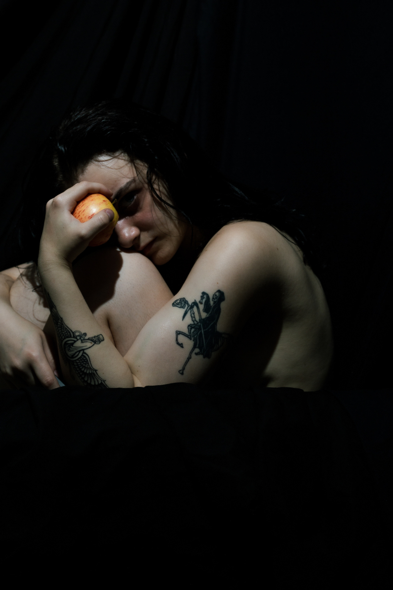 Self portrait 'In the place only mad women go'