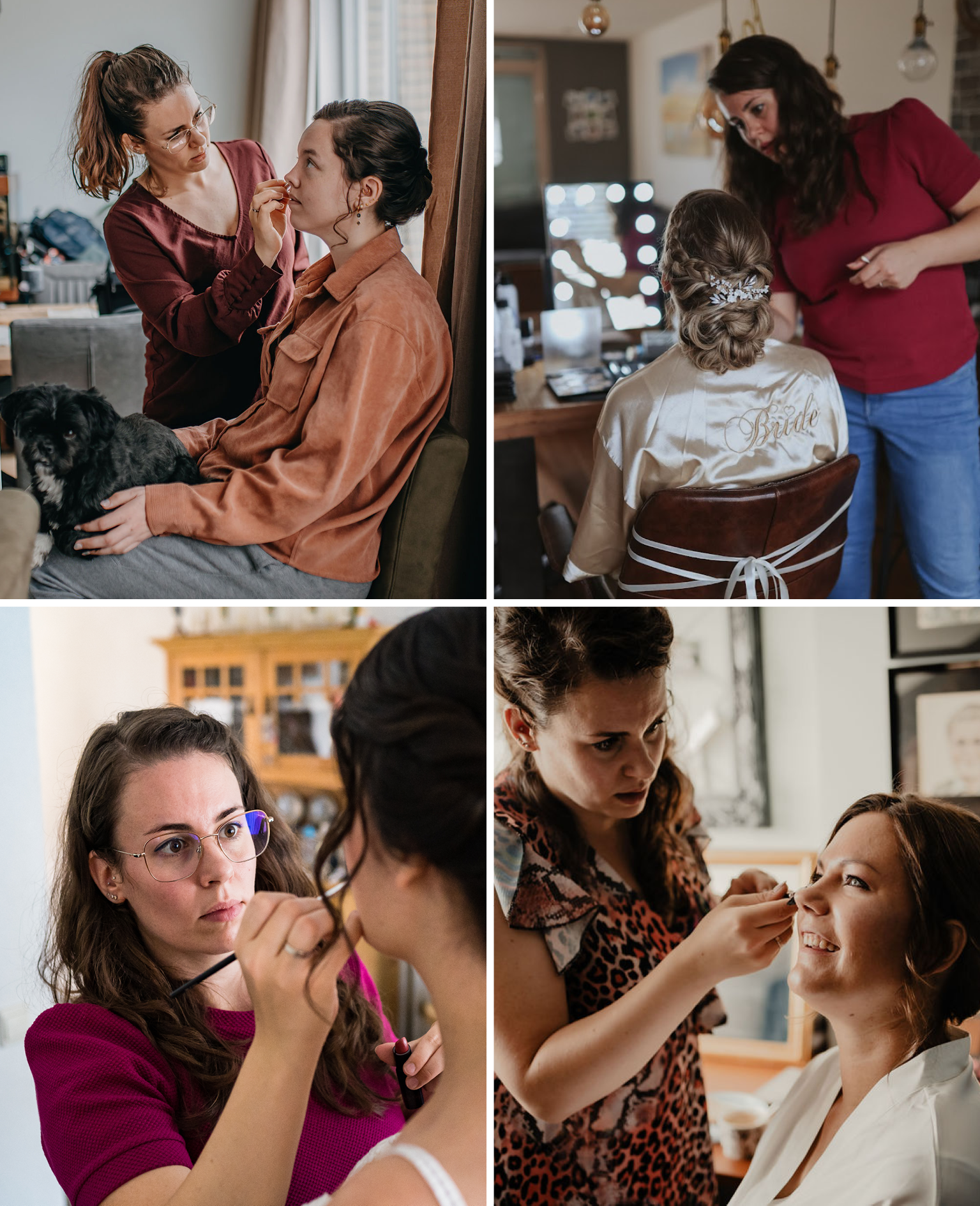 Foto Linksboven: Elke Terunlinckx - Rechtsboven: Janneke Tol Fotografie - Linksonder: Roel Simons Fotografie - Rechtsonder: Lens-B Fotografie