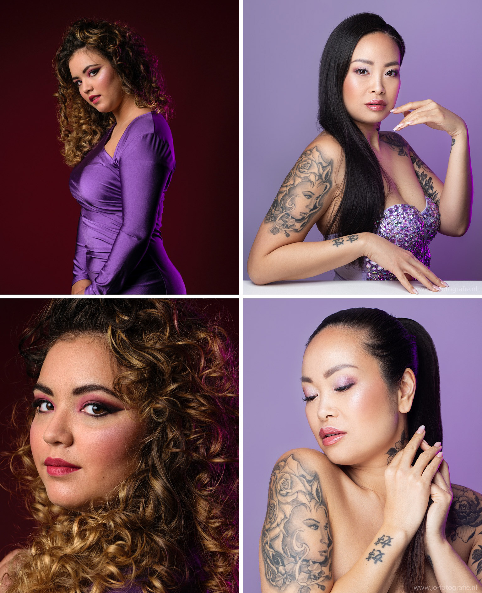 Model Links: Kiara Kwattimena - Foto link: Artorial Models - Model rechts: TinTin - Foto rechts: Judith Onderstal fotografie