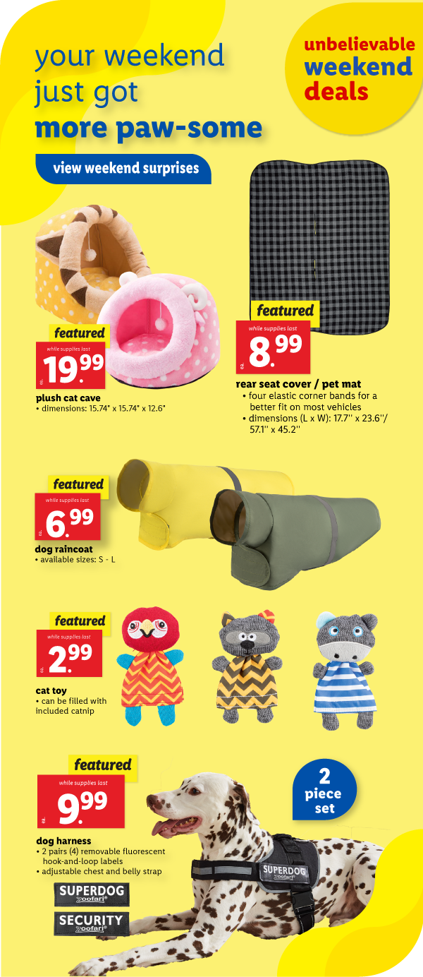 Weekend deal banner