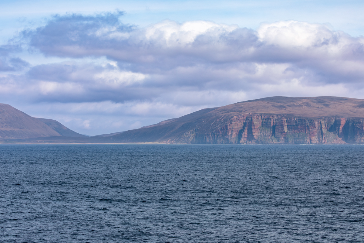 Rackwick Bay from the sea, Hoy, Orkney
