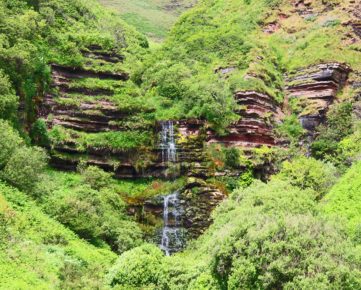Waterfall, Levencorroch Burn, near Kildonan