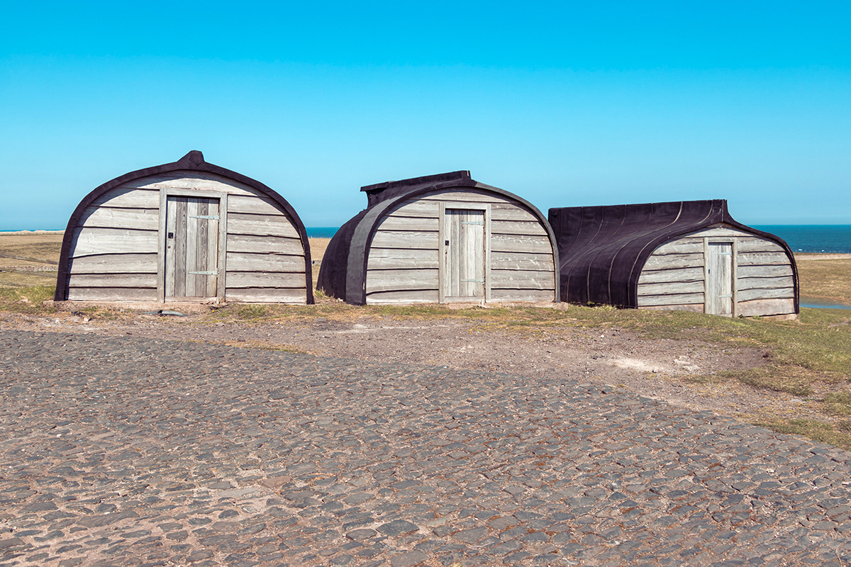 Huts, Lindisfarne Castle