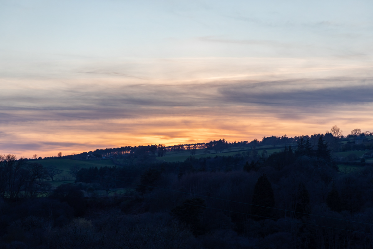 Sunset near Hexham (1)