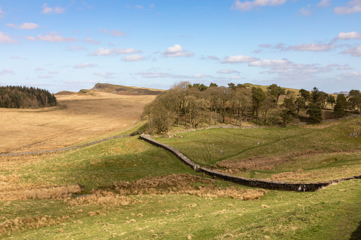 Hadrian's Wall from Housesteads Roman Fort