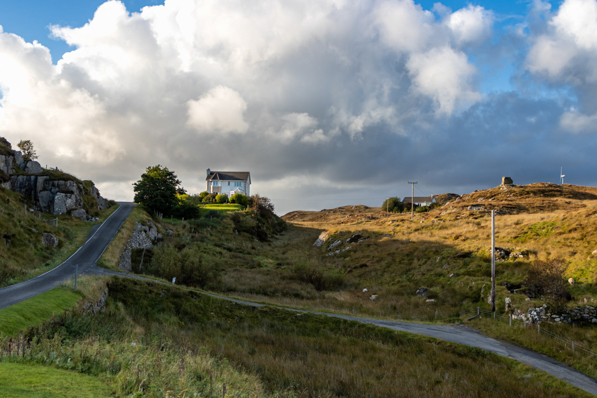 Sunlit House at Drinishader, Isle of Harris