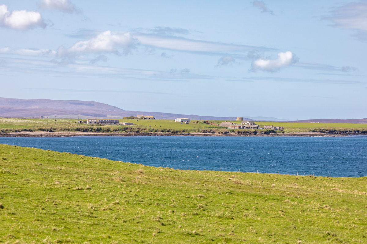 Across Kirk Hope to Hackness