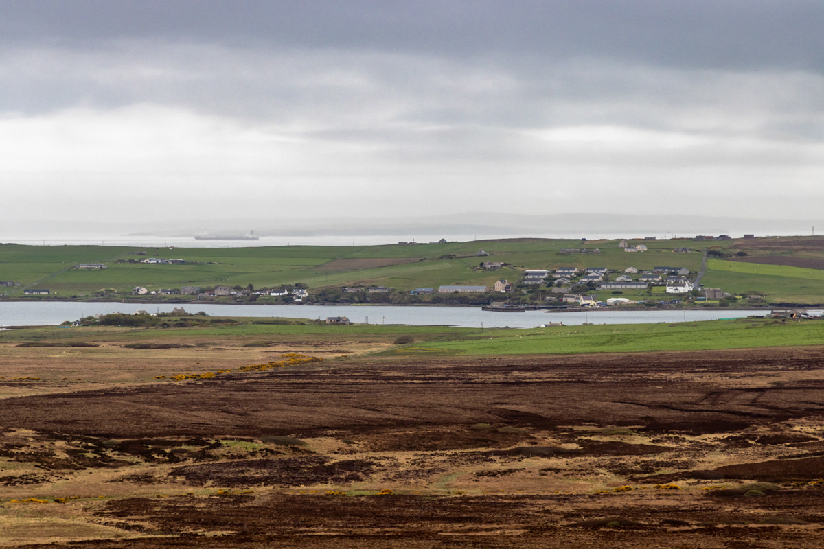 Looking Across Longhope Sound from Wee Fea