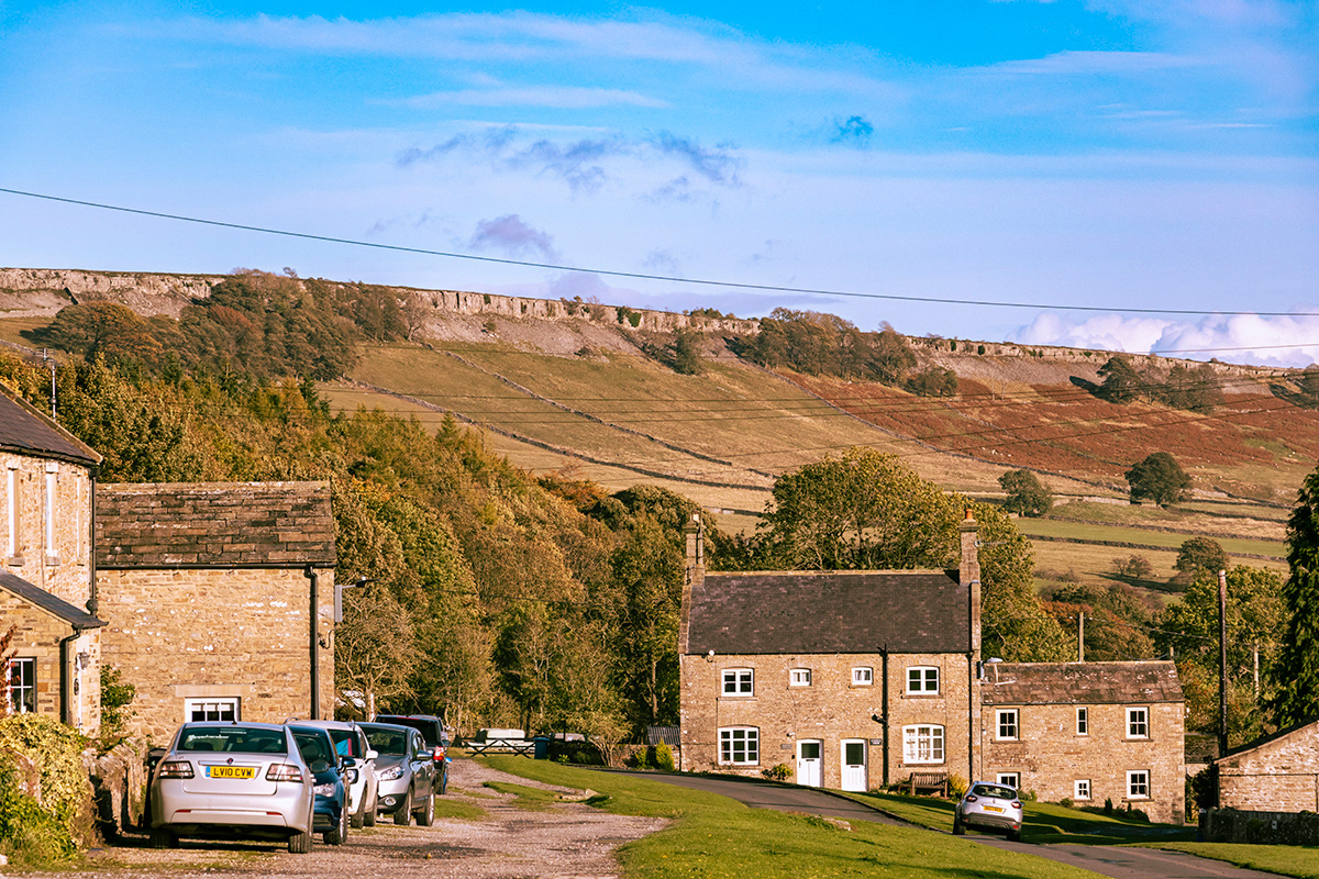 Looking Towards Redmire Scar from Castle Bolton, North Yorkshire