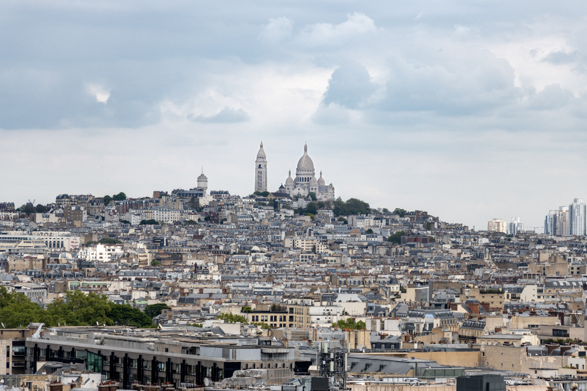 Sacre Coeur from the Arc de Triomphe, Paris