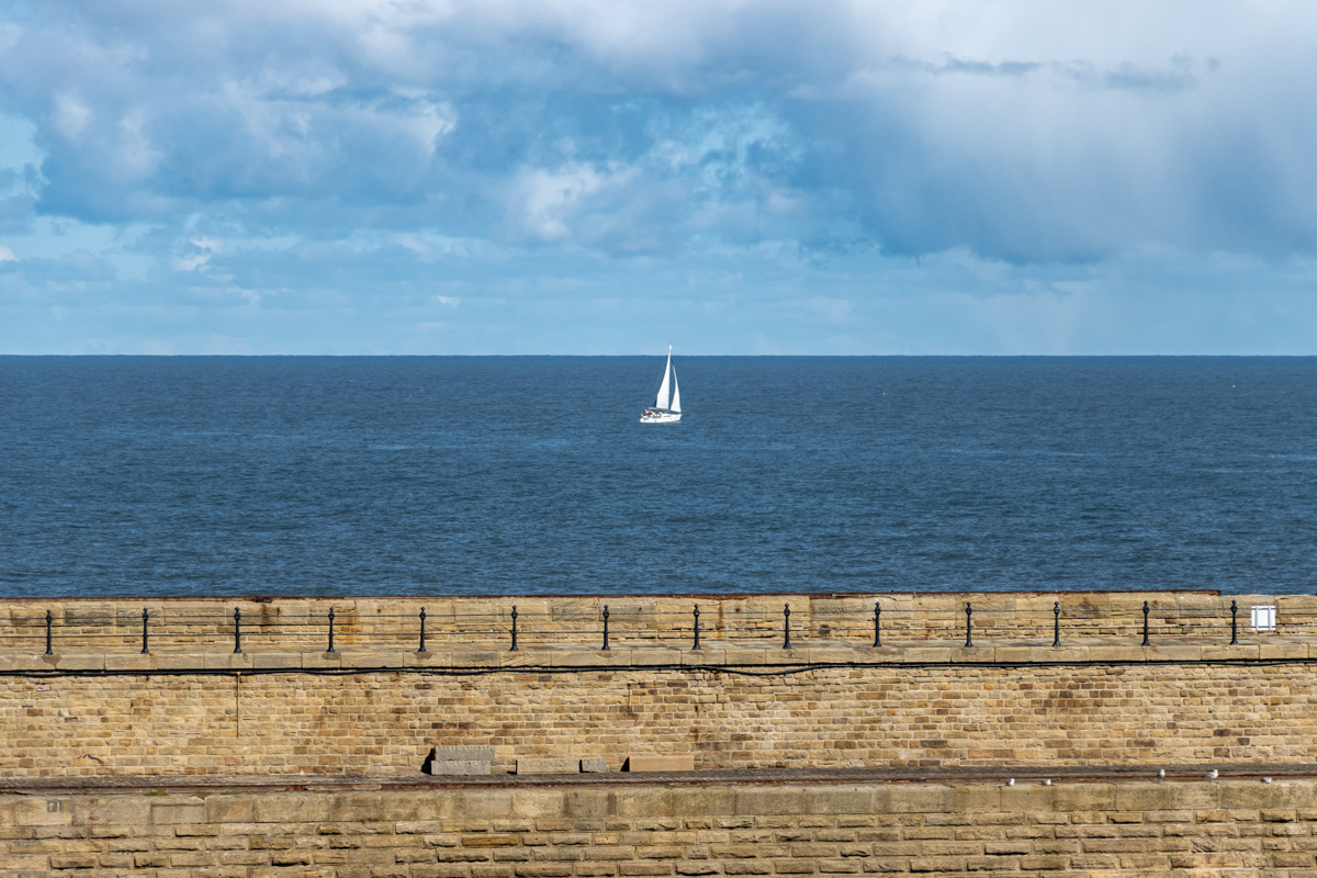 Yacht off Tynemouth