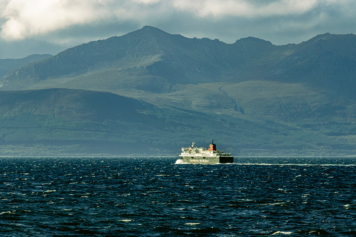 Goat Fell Behind the Arran Ferry