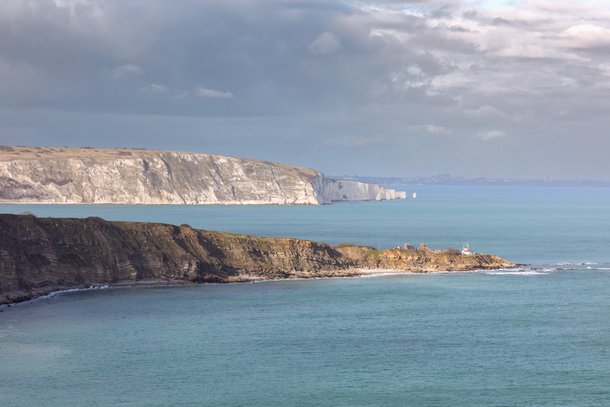 Across Swanage Bay to Old Harry