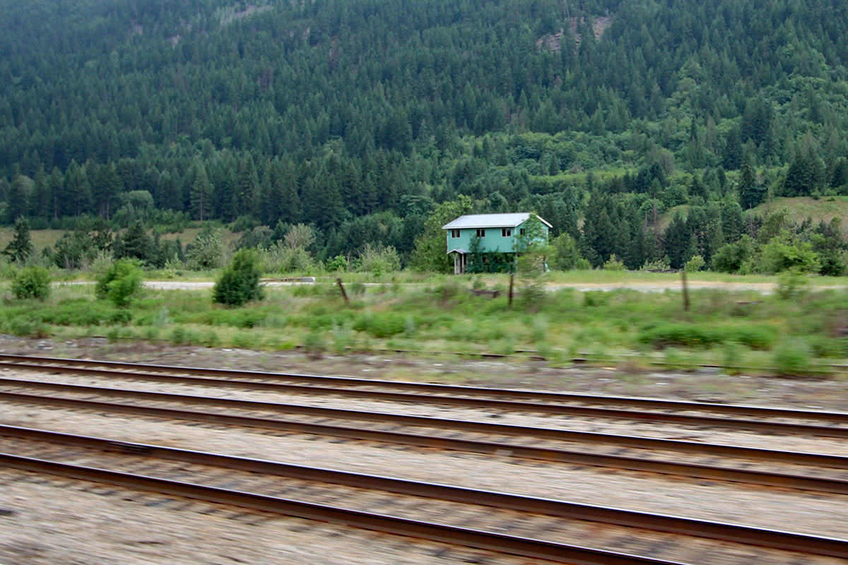 A Railside Cabin, British Columbia