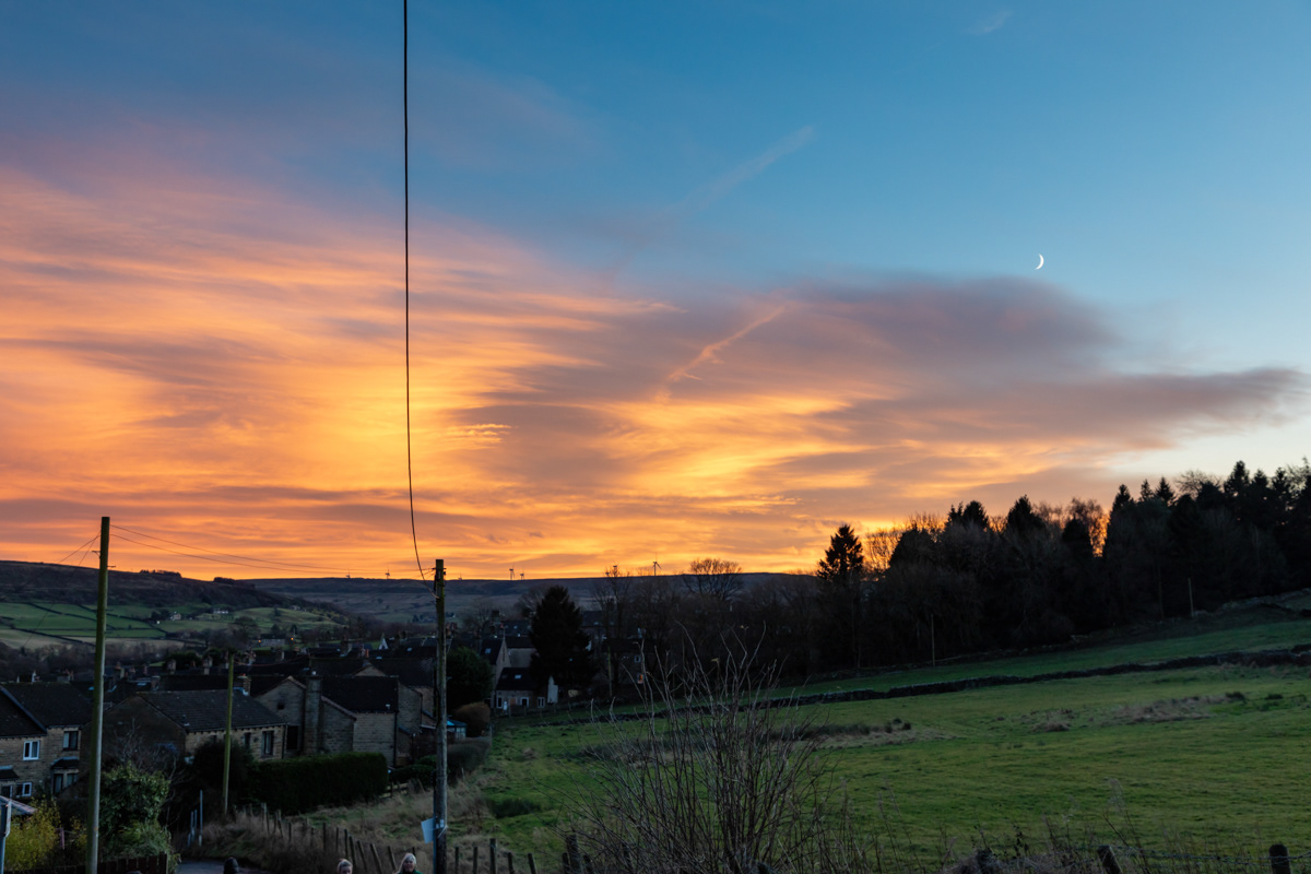 Sunset and the Moon, Haworth