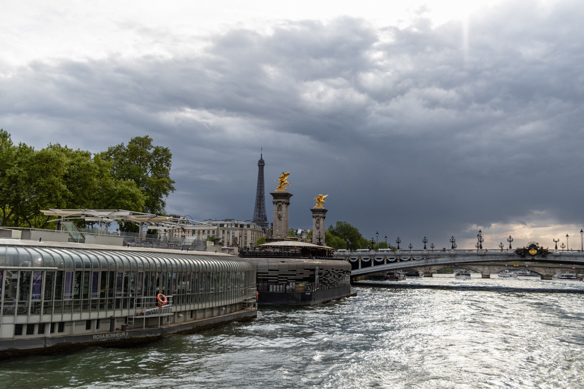 Storm Clouds over the River Seine, Paris