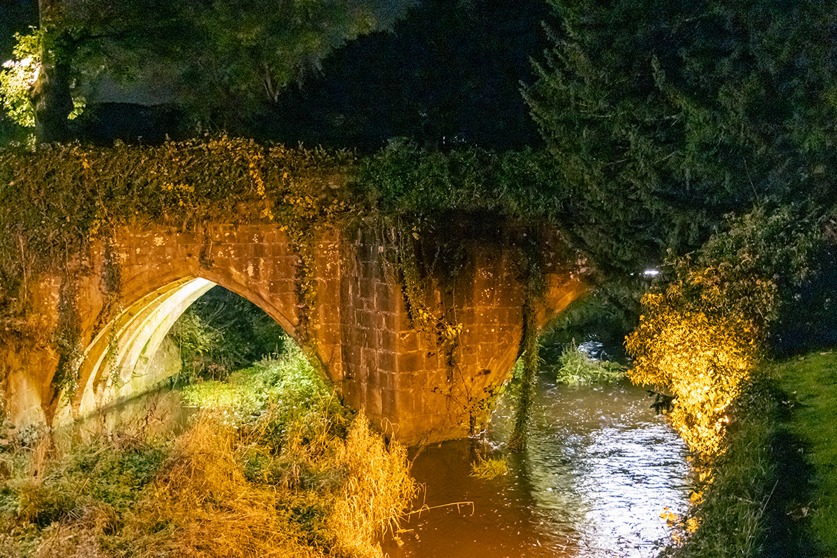 Floodlit Bridge