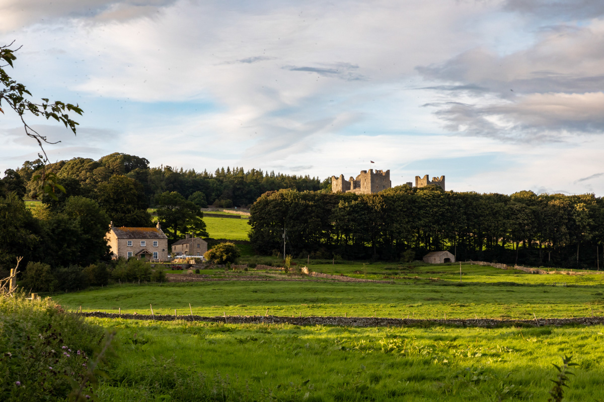 Bolton Castle in the evening sun