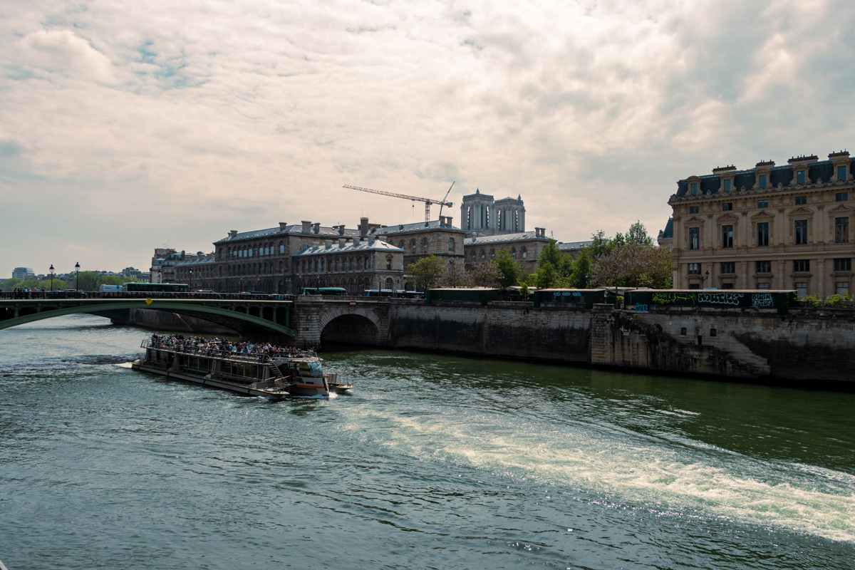 Across the River Seine to Notre Dame, Paris
