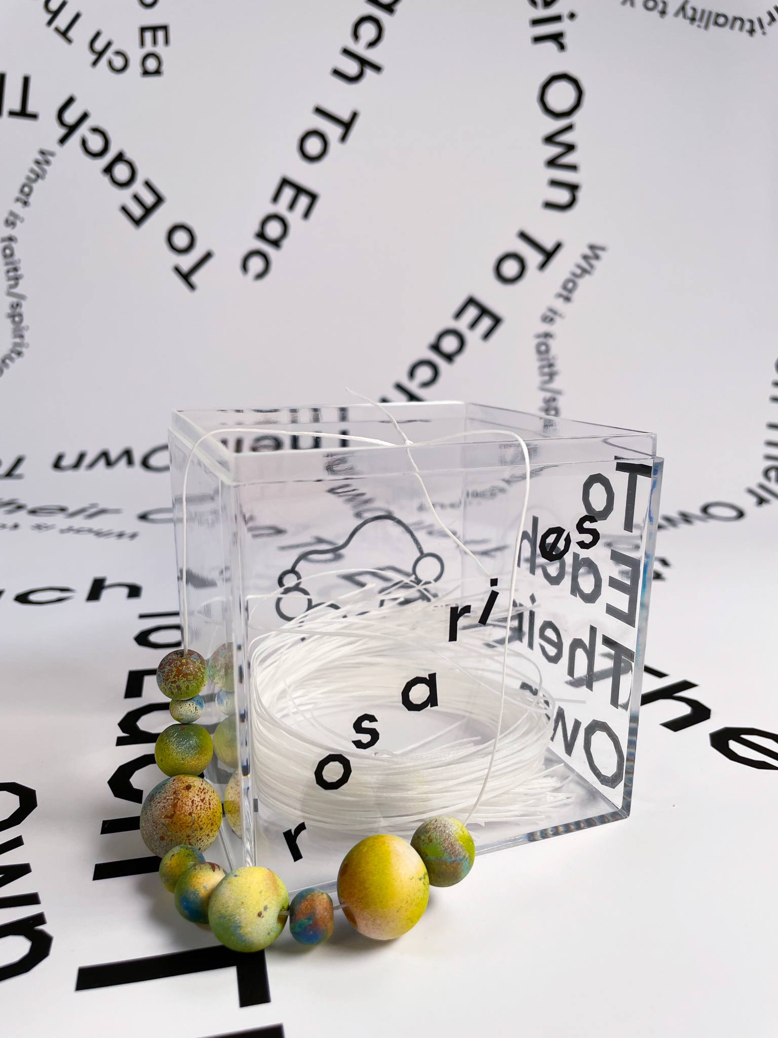 Acrylic boxes with custom made stickers