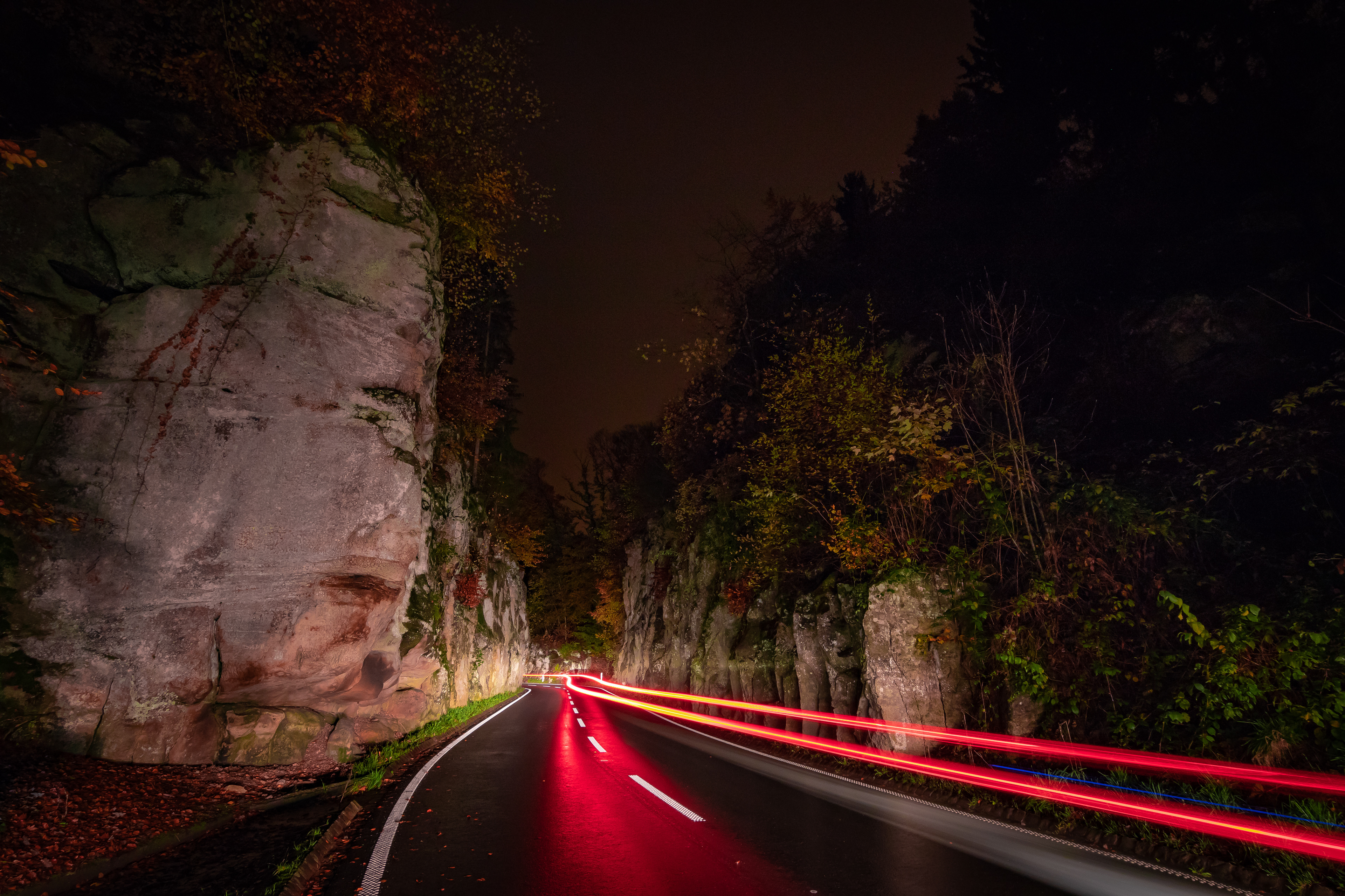 Street trough Müllertahl Luxembourgh