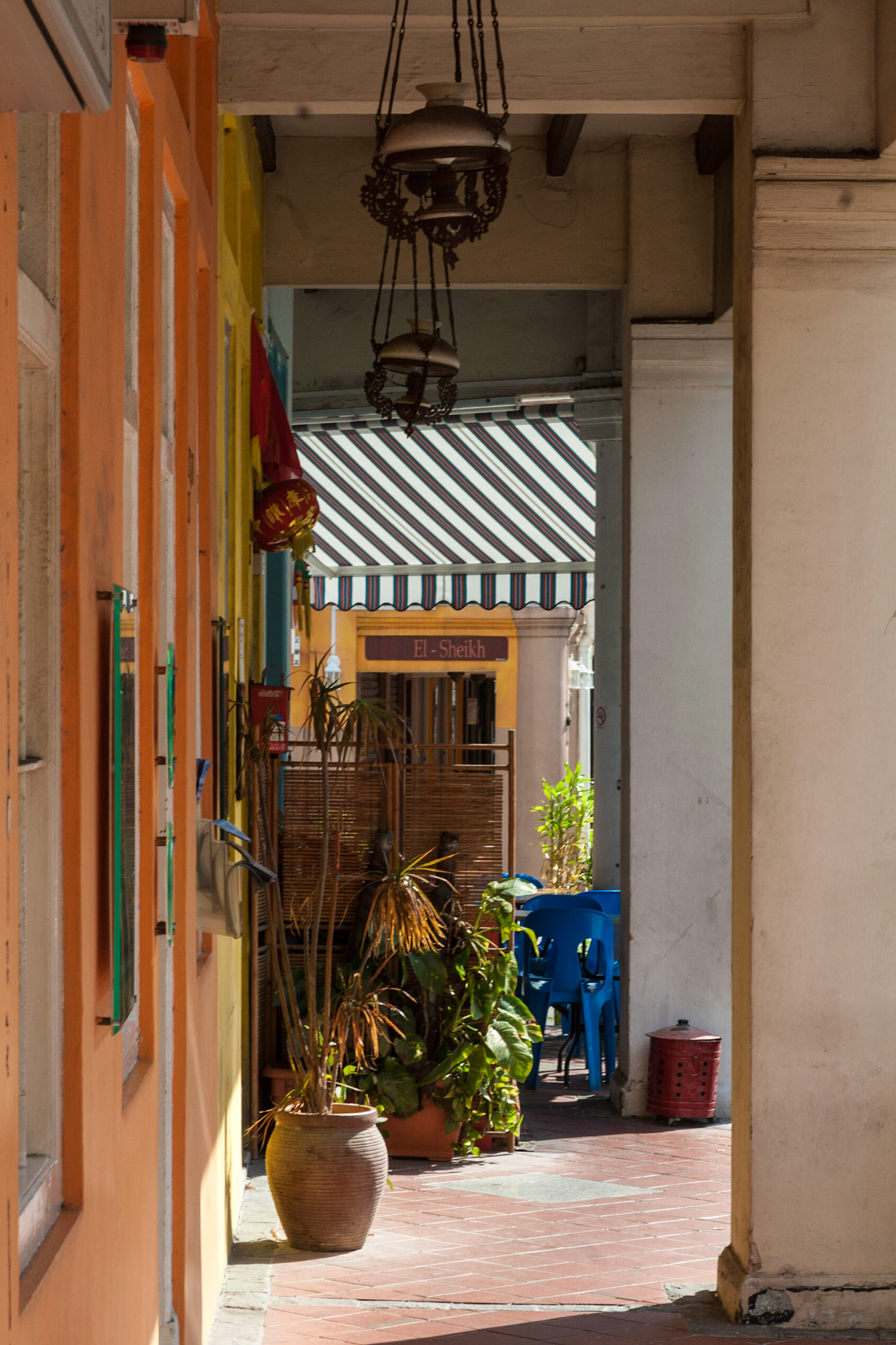 Scene in the Arabic quarter in Singapore