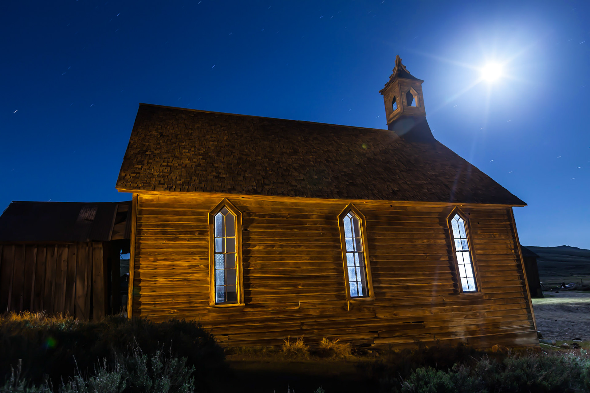 Old Methodist Church at Bodie Ghost Town