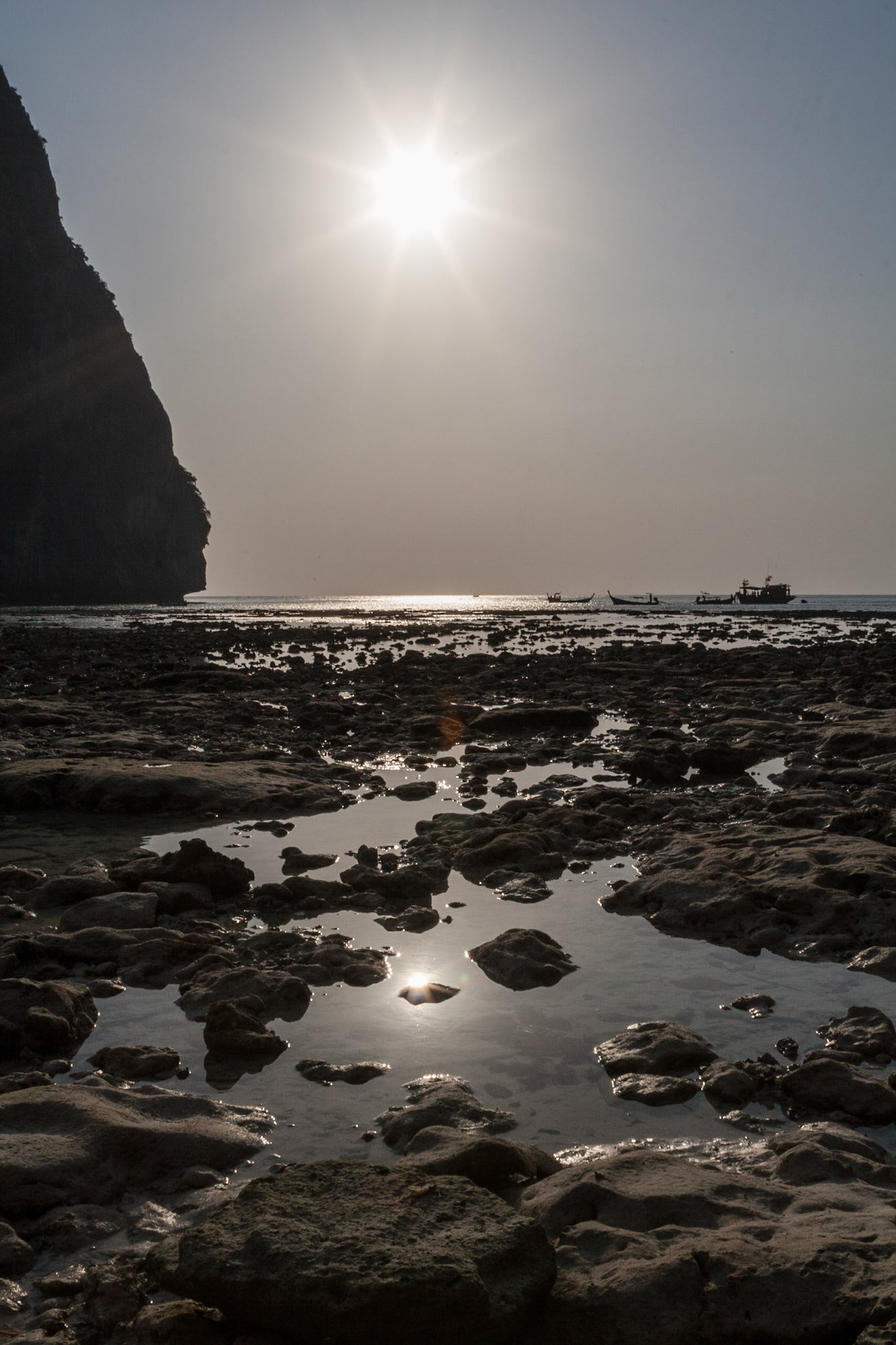 Maya Bay (The Beach) at low tide