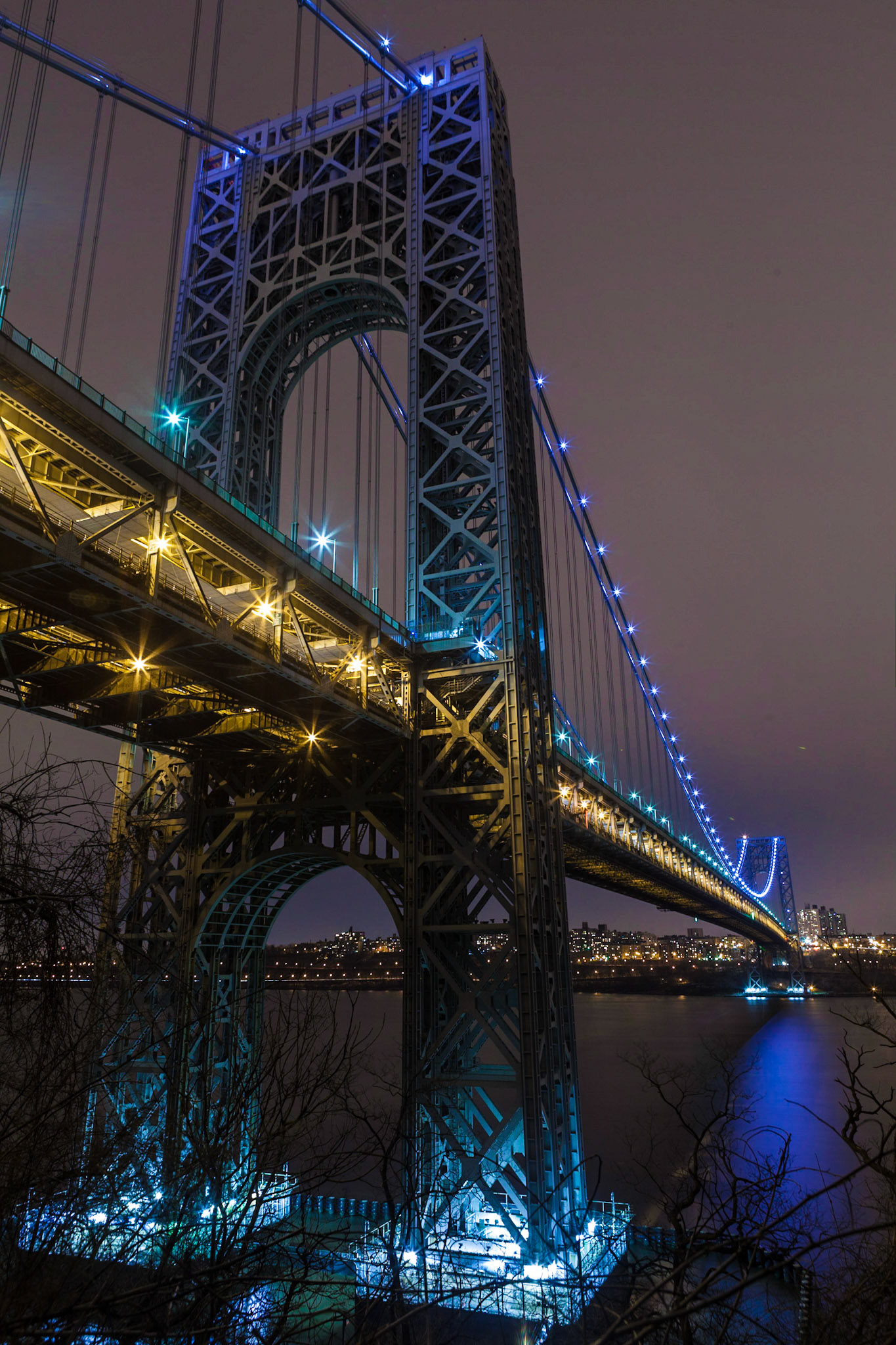 The George Washington Bridge from Henry Hudson Drive