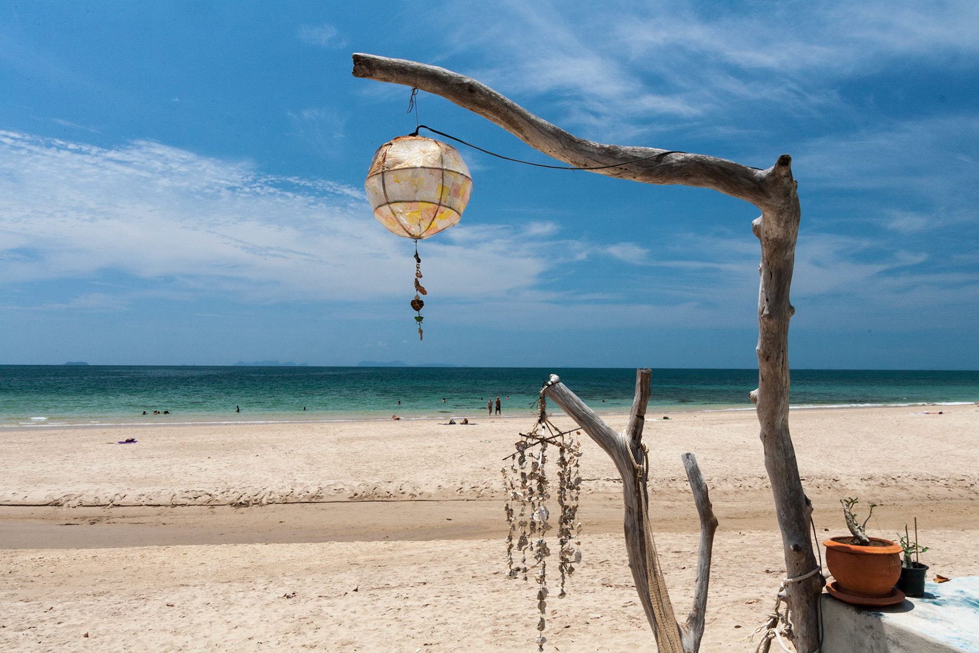 Beach scene at Sanctuary Villas on Koh Lanta island
