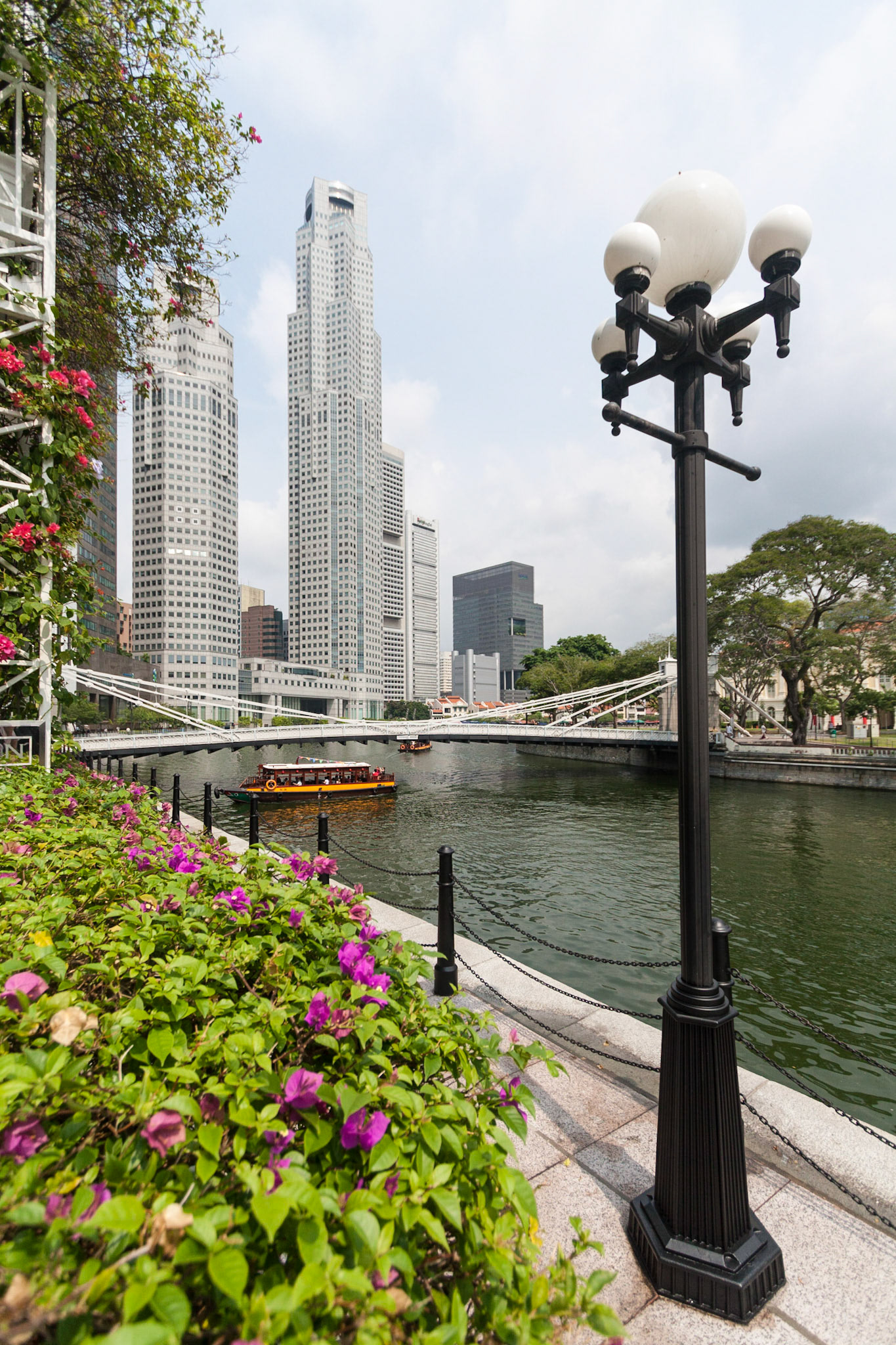 View from the Fullerton Building back to the bank buildings along Boat Quay