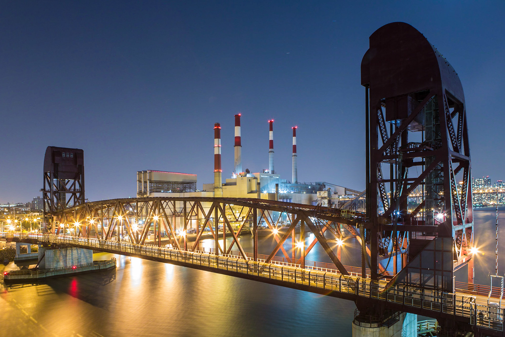 View from the top of the parking garage on Roosevelt Island