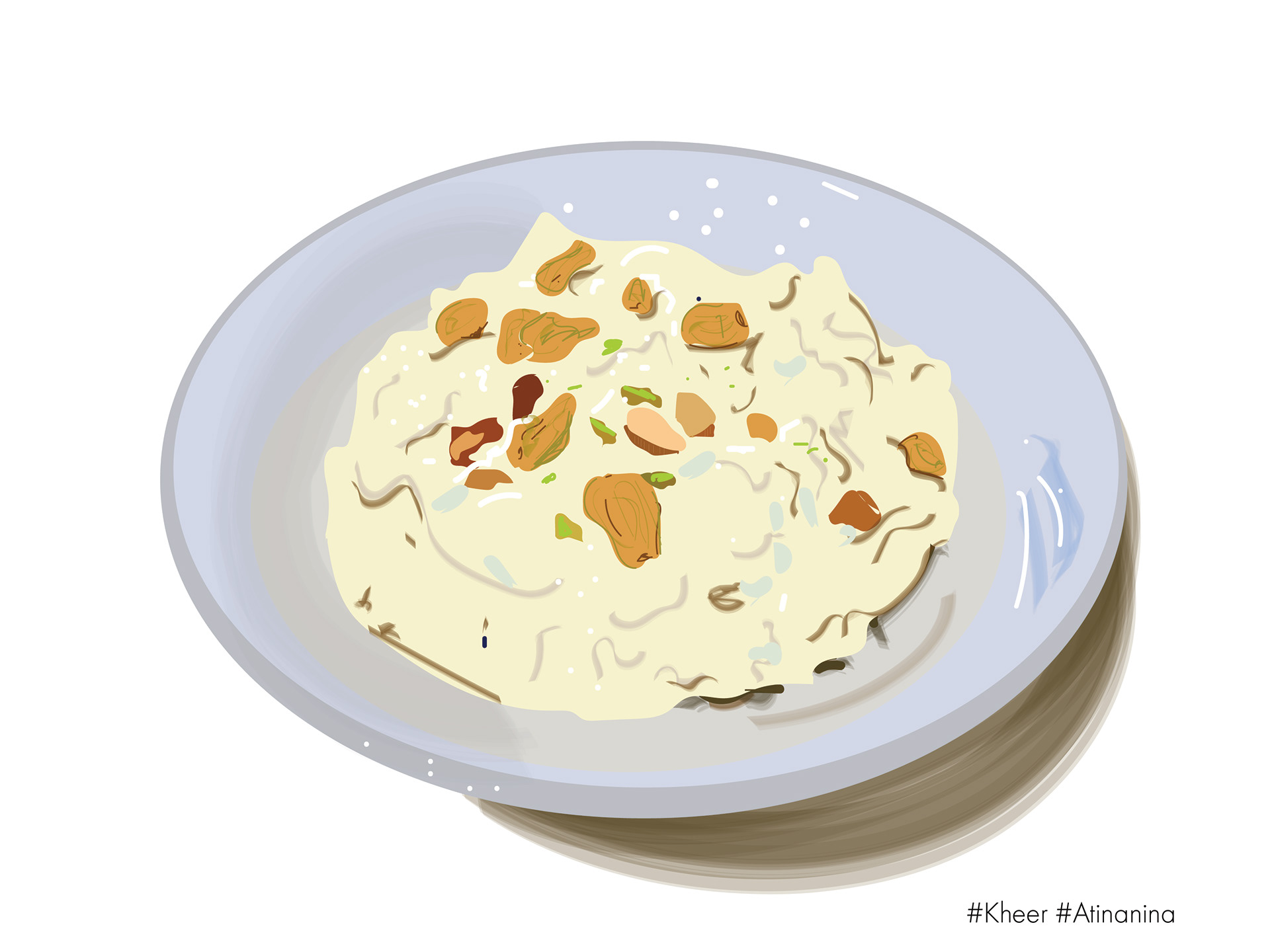 Kheer - It is a sweet dish prepared with milk, rice, and dry fruits. Usually eaten any time but the time of Shrawan, people fast for the month, and they prepare eating Kheer also called as rice pudding. My mom used to prepare them whenever one feels like eating it but it is always prepared on the time of monsoon and breaks our fasting with rice pudding and fruits. I using like a lot of raisins in my kheer with a pinch of saffron.