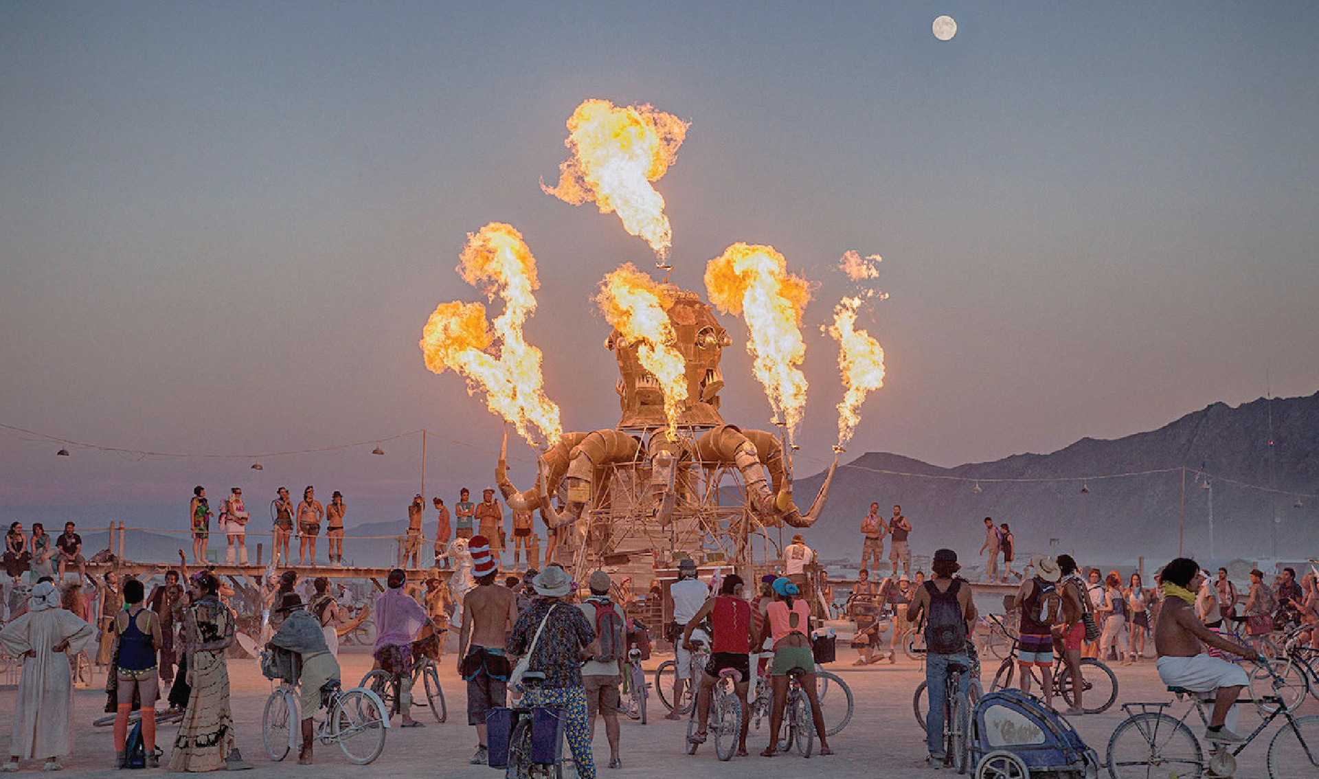 Lighting the temples and craft is also similar to light the mandala in the burning man, the world of temporary