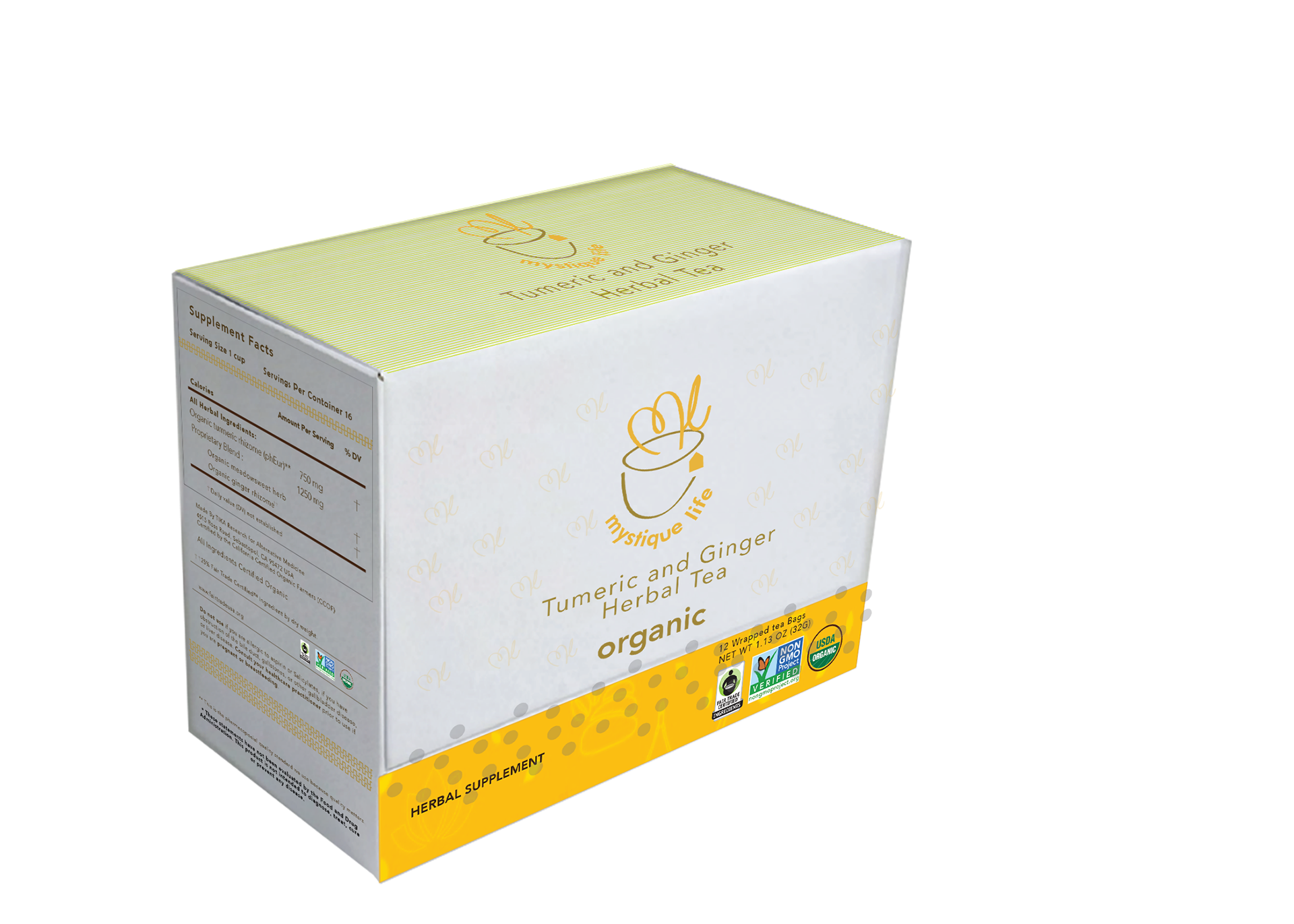 Initial packaging idea rendering front & side view, different flavor