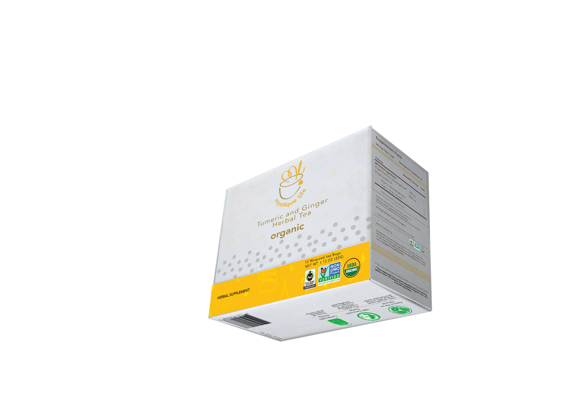Initial packaging idea rendering front & bottom view