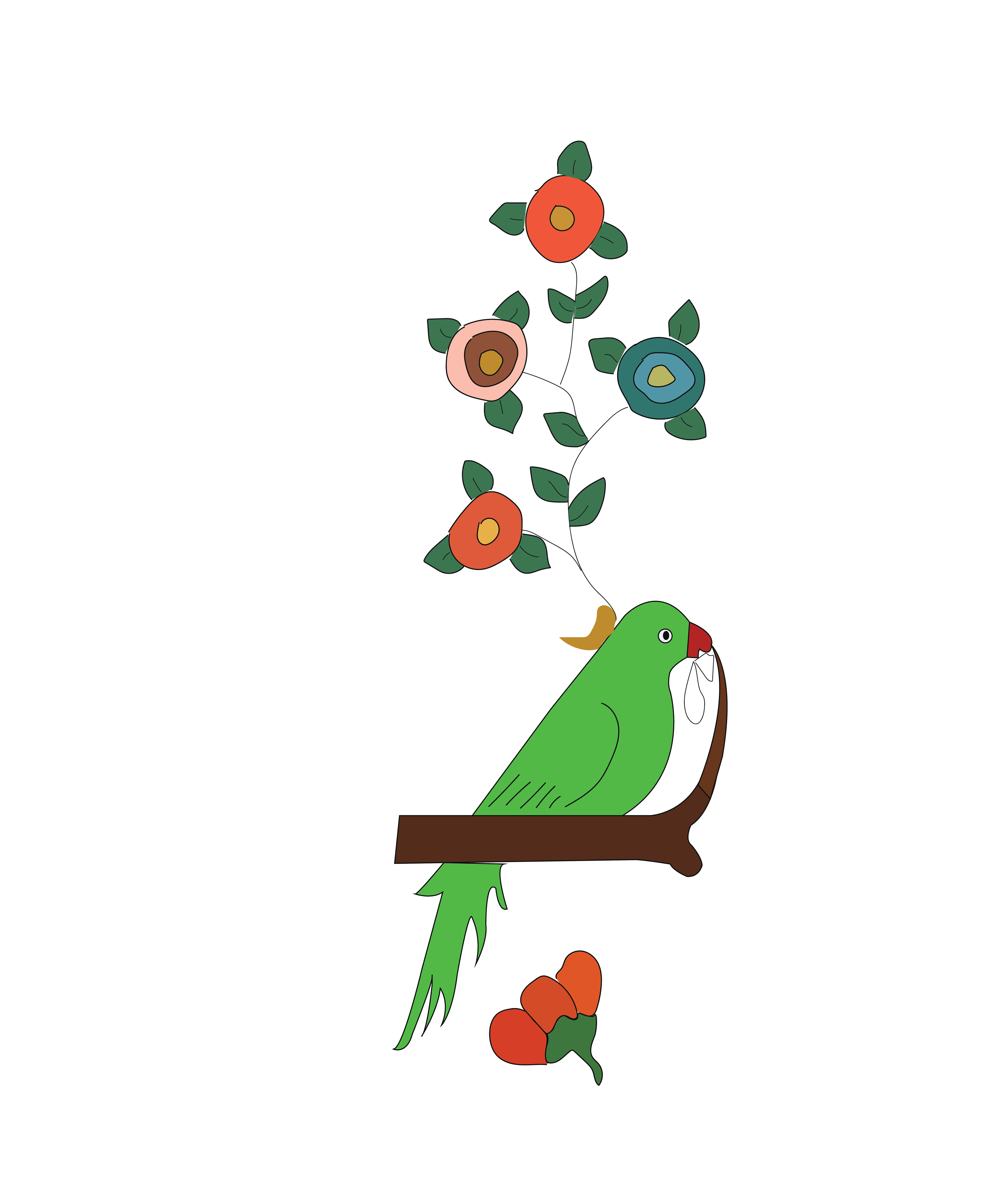 Parrots - another decoration piece use to make it look prettier.