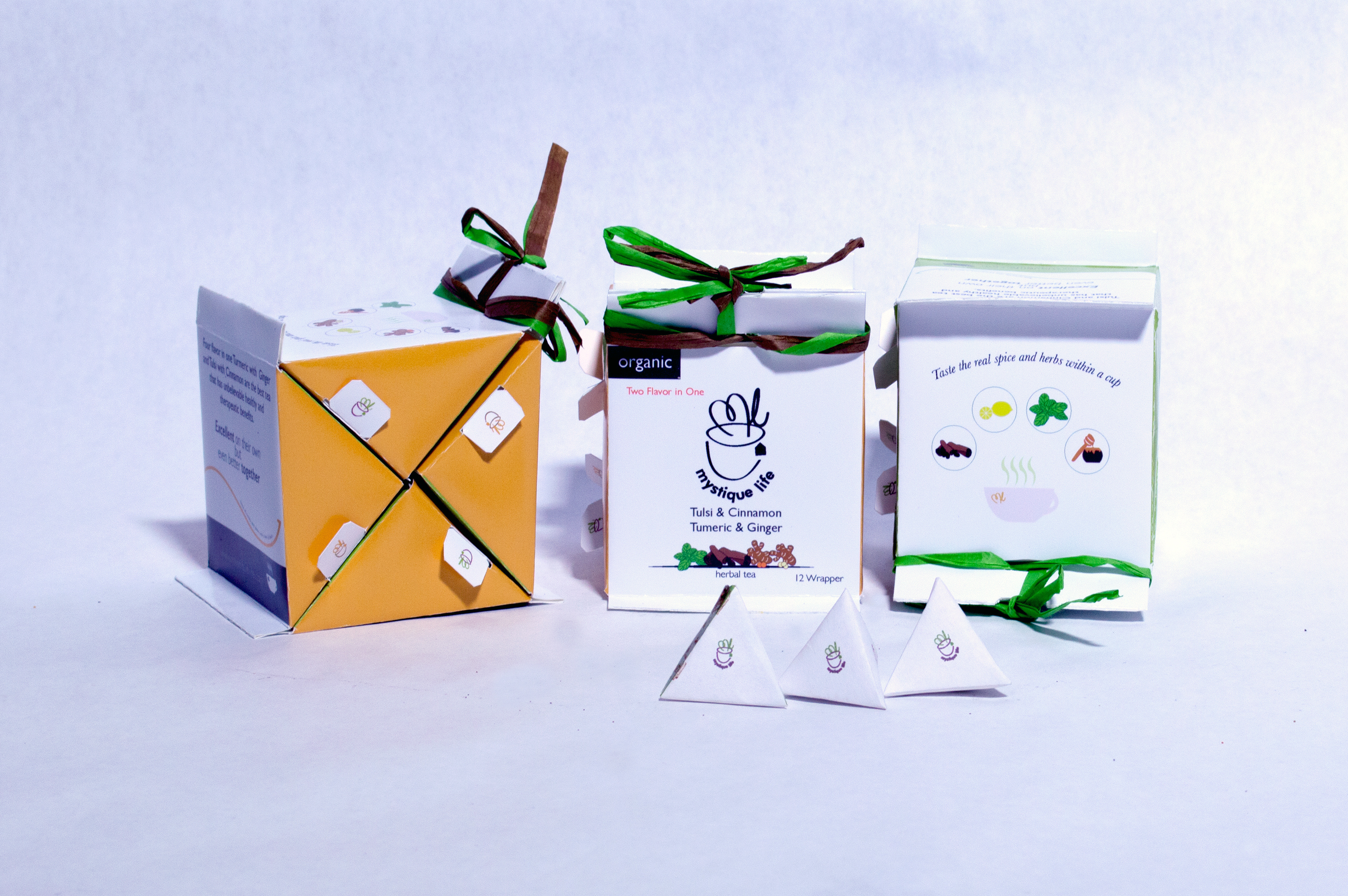 Three Flavor Packaging Inside & Outside