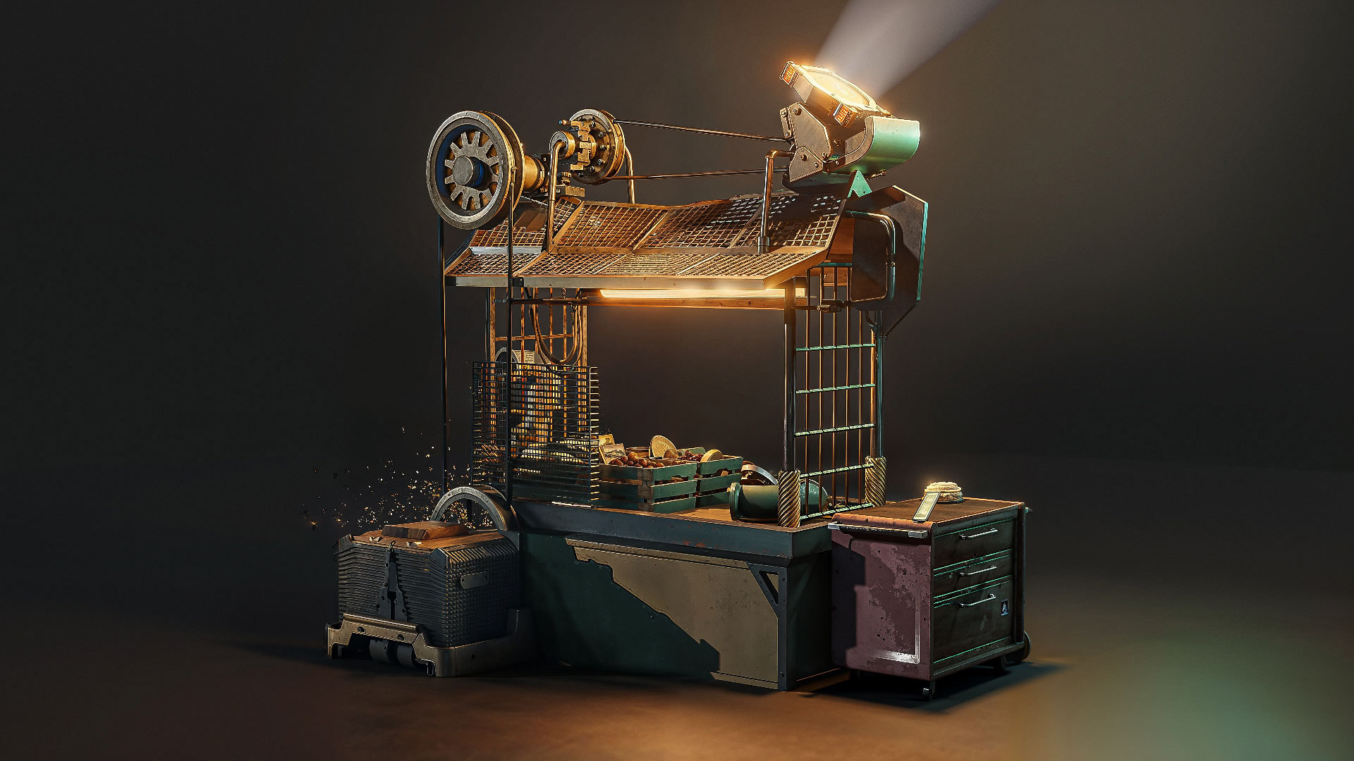 Market Stalls Concept Art