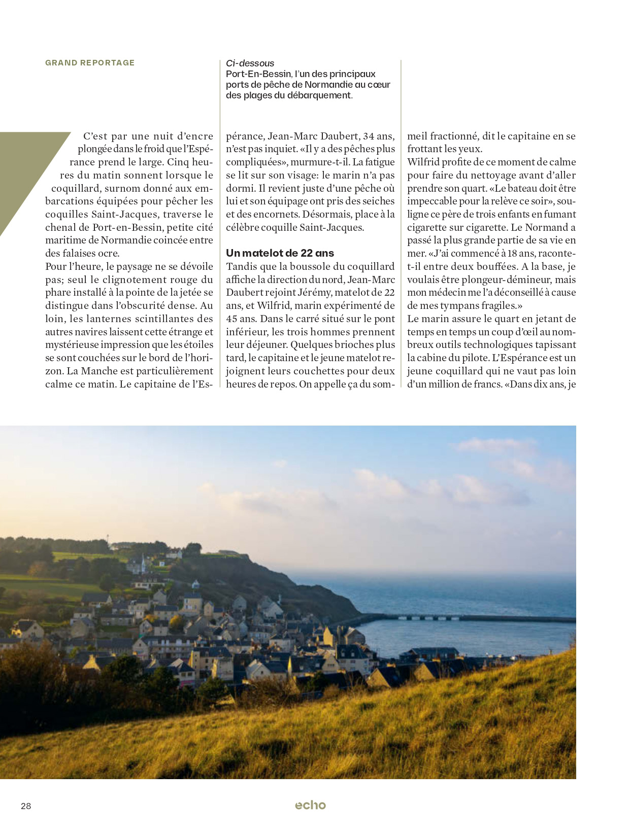 Echo Magazine (Suisse), décembre 2022.