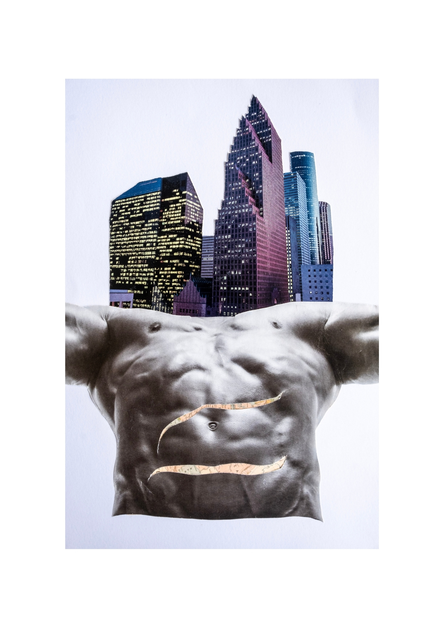 Is the Body of a Migrant the Graveyard of the Metropolis?, Collage