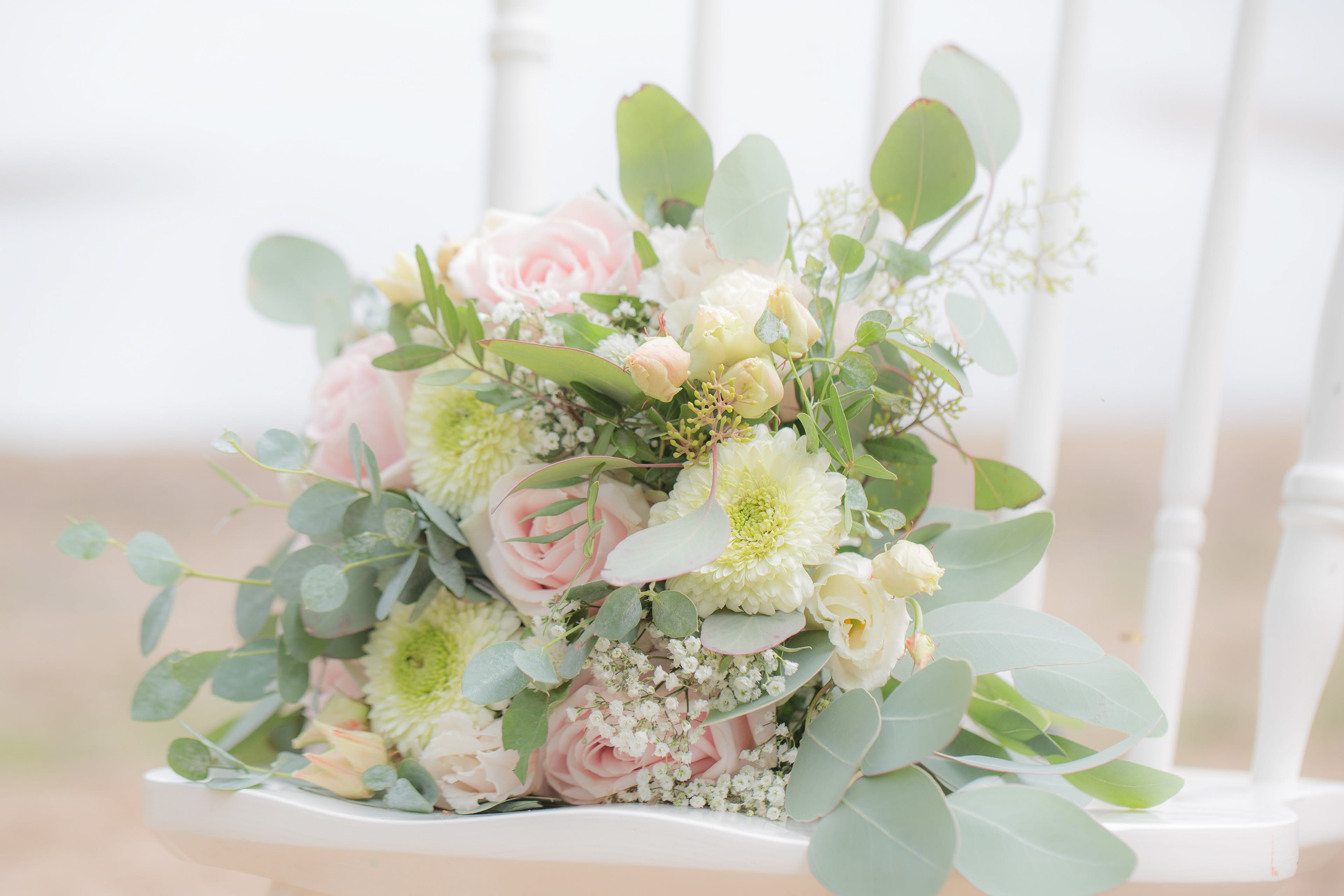 En bukett blommor