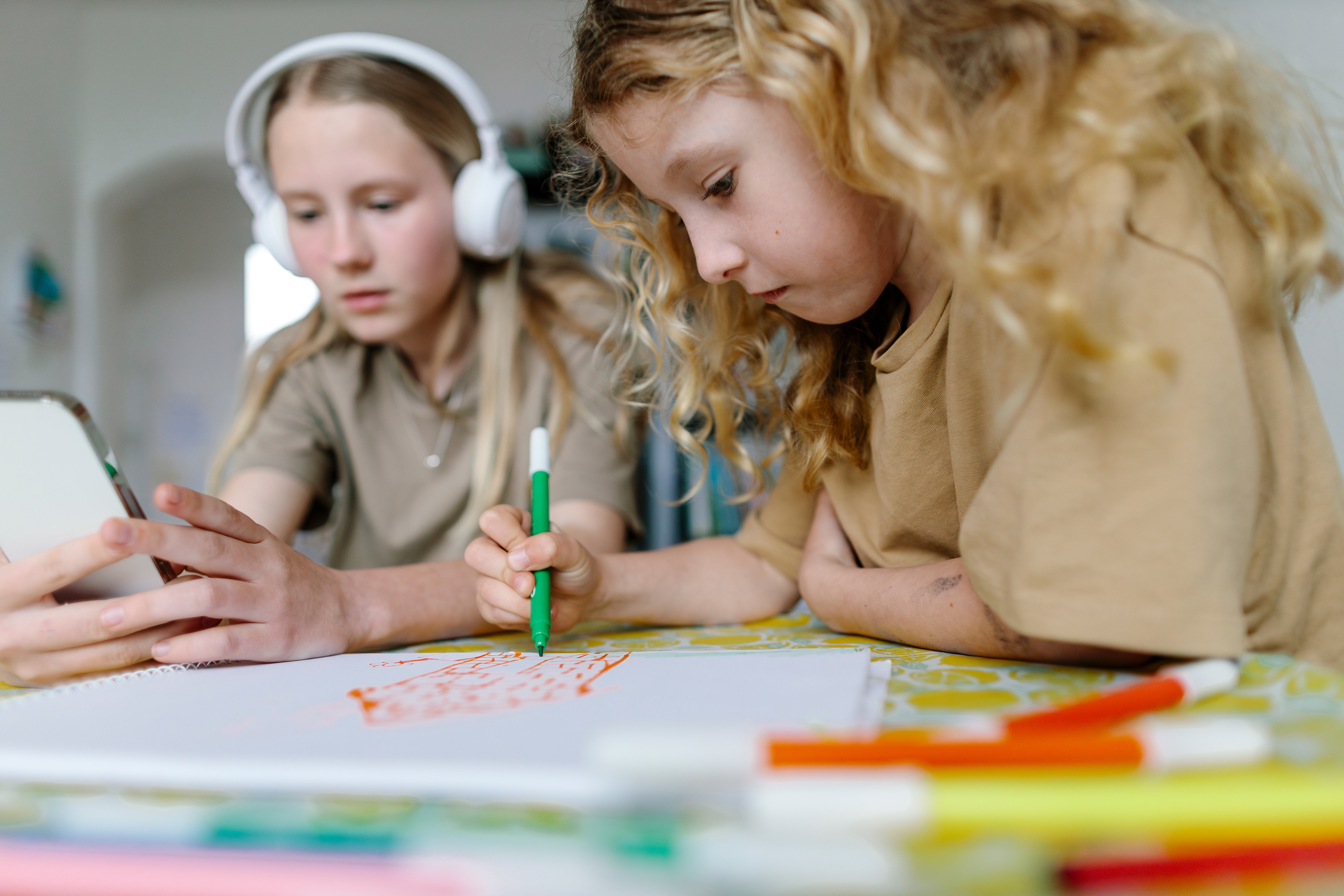 Creative focus — screens, silence, and a splash of imagination. By Svetlana Iakusheva