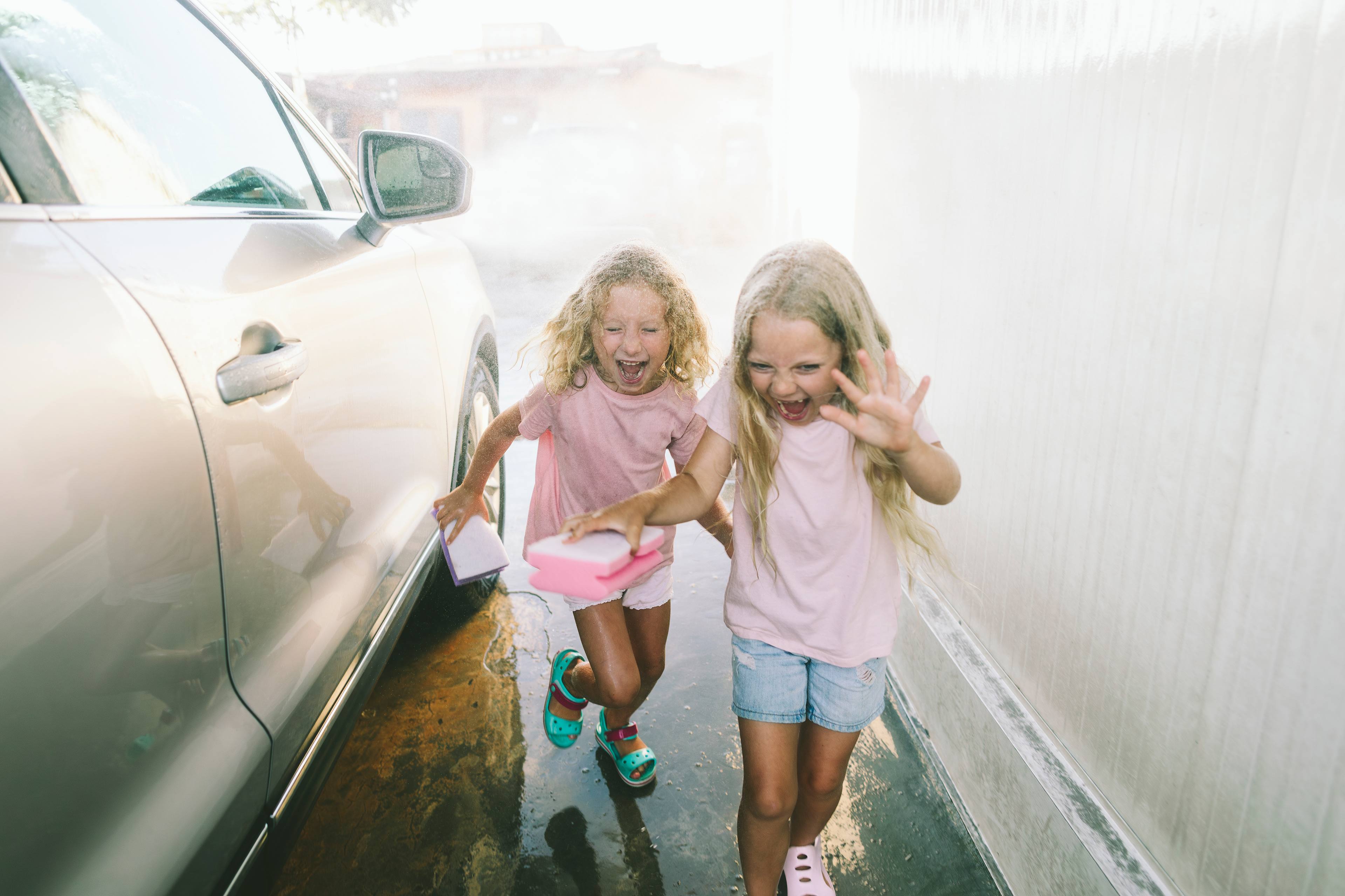 Childhood in motion — water games, squeals, and sunny escapes. By Svetlana Iakusheva