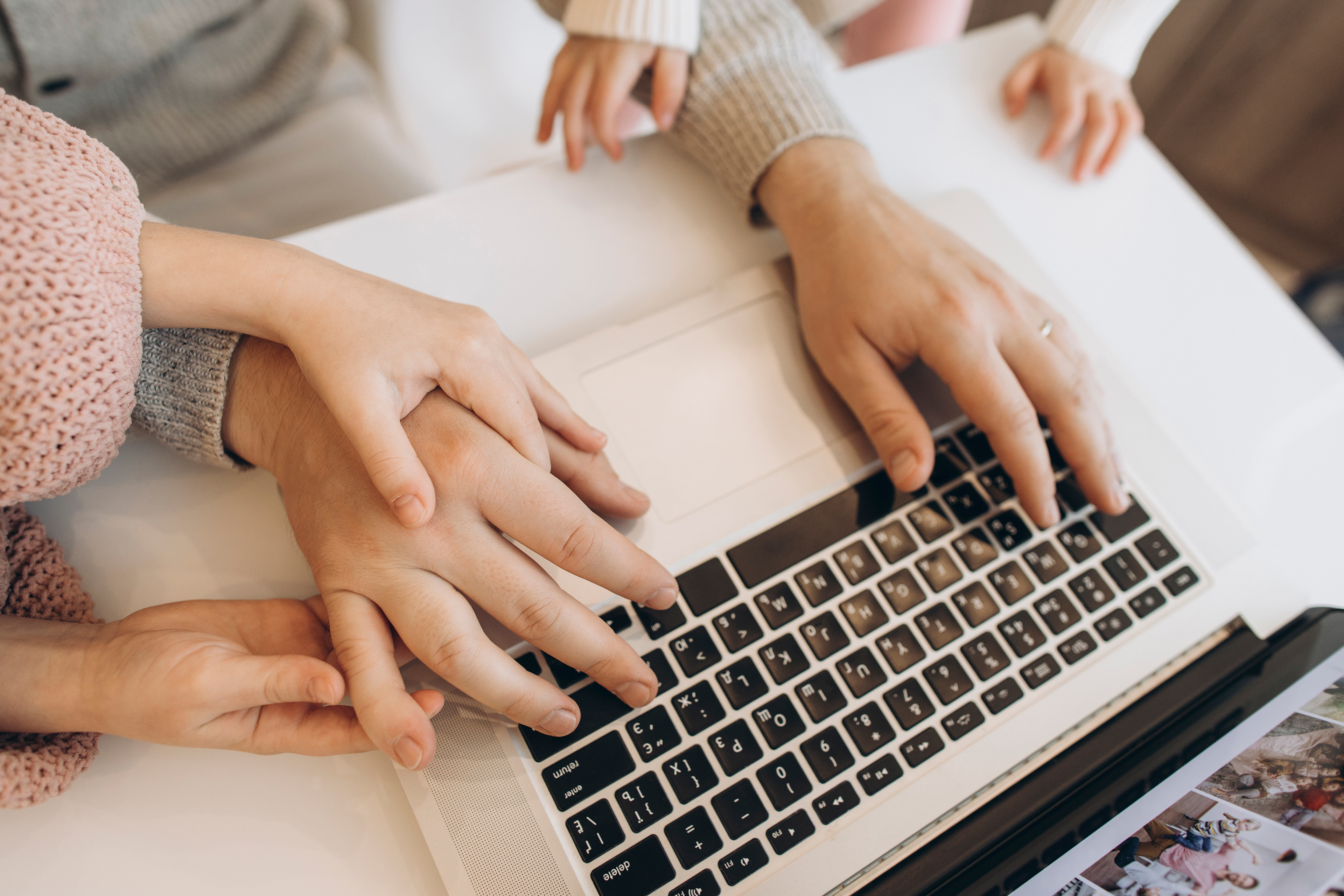 Family teamwork at its finest — real moments of support and connection. By Svetlana Iakusheva